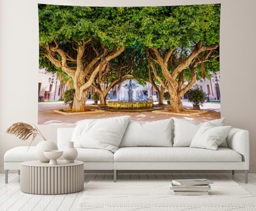 CHNYWORK 118x78 Inches Big Tree Tapestry Wall Hanging Decor