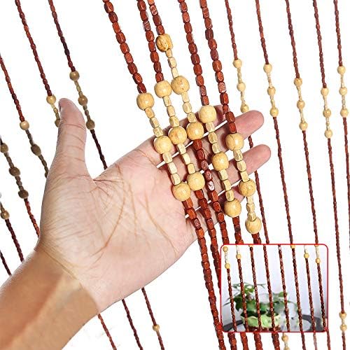 TFCFL 27 String Wooden Beaded Curtains 90x175cm