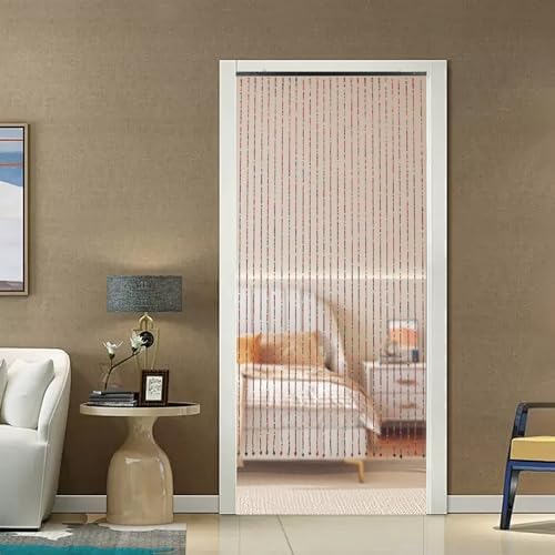 Eapmic Wood Bamboo Beaded Curtain Panels