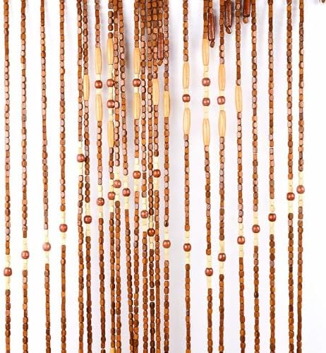 Wooden Bead Curtain 32 Lines for Living Room and Bedroom