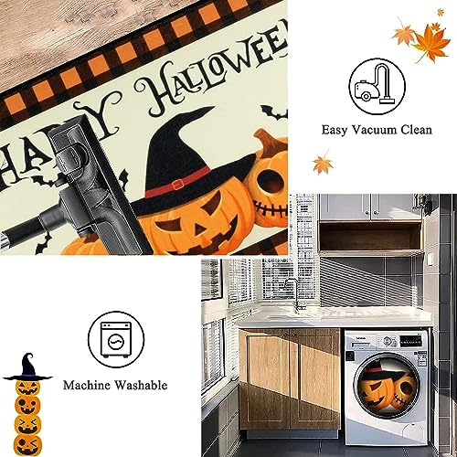 Pauwer Halloween Decorations Runner Rug 2x6