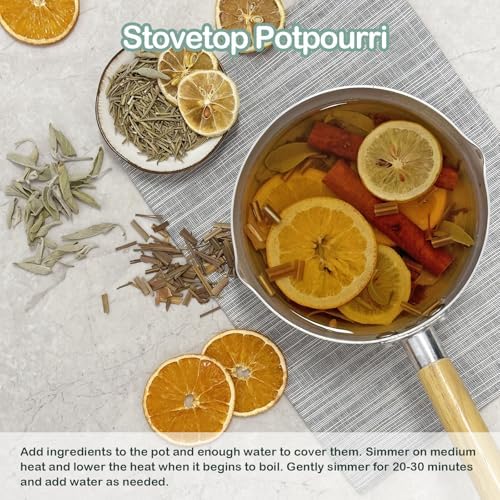 Spa Day Stovetop Potpourri with Cinnamon Lemongrass Orange Lemon Rosemary Sage