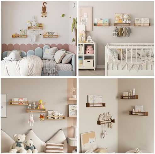 Heimlove Nursery Floating Shelves Set of 2