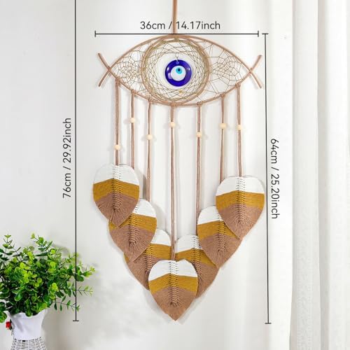 Bohemian Macrame Leaf Wall Hanging Decor