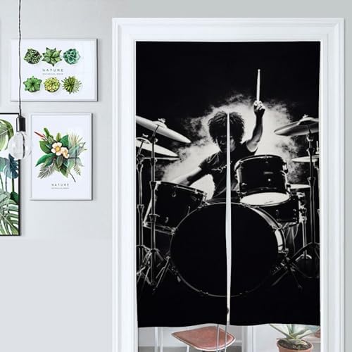 Drummer Door Cover Curtain 57x17 Inches