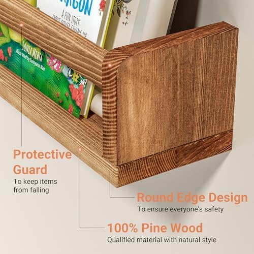 Heimlove Nursery Floating Shelves Set of 2