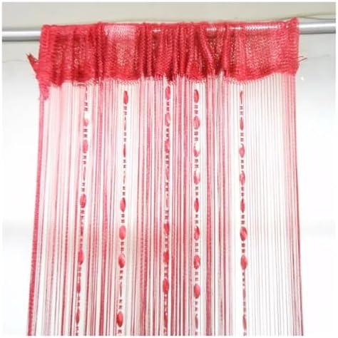 Wine Tassel String Curtain Door Divider Panel