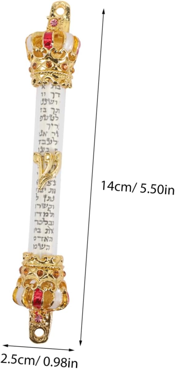 Luxshiny Mezuzah Door Ornament Artistic Metal Design for Home