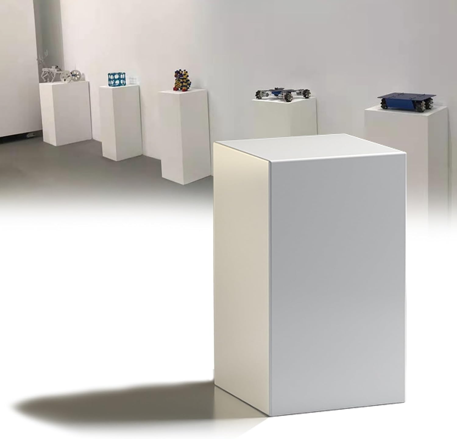 Modern Square Display Pedestal Stand for Events and Stores