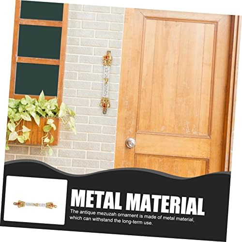 Healifty Metal Mezuzah Ornament for Home Door Decoration