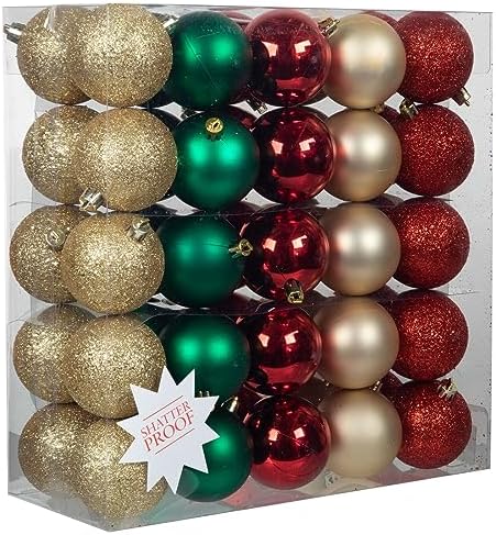 Hobby Lobby Red Green Gold Ball Ornaments