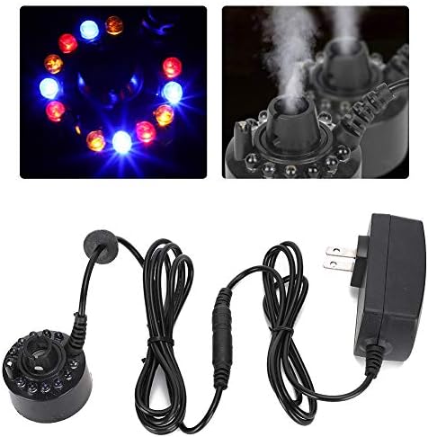 FUZHUI Mist Maker with LED Light 12W Reptile Humidifier