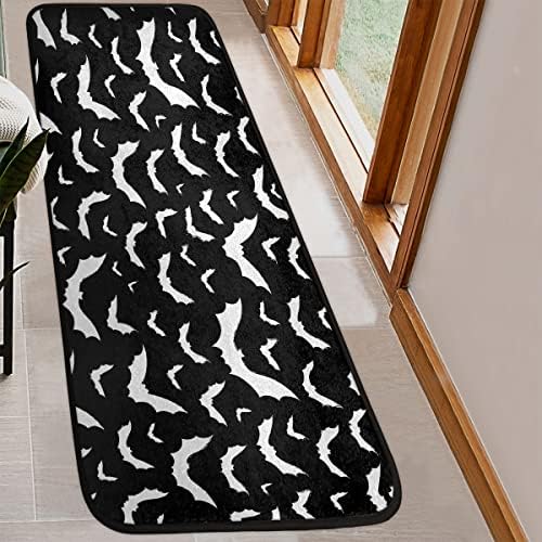 Halloween Bat Runner Rug 2x6 ft Non Slip