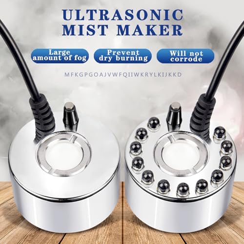 Ultrasonic Mist Maker Fogger with Light and Volume Control