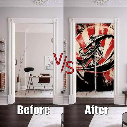 Traditional Japanese Noren Door Curtain 34x60 Inches