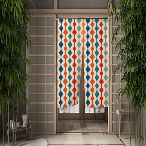 Boho Colorful Stripes Doorway Curtain 335x473 In
