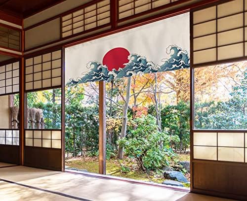 Japanese Style Half Open Doorway Noren Curtain 1