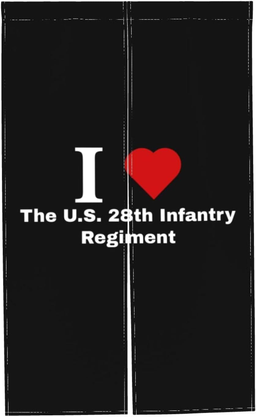 MULIHU 28th Infantry Blackout Curtains 34x56in Doorway Panel