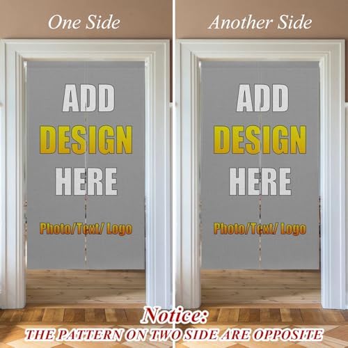 Custom Double Sided Japanese Noren Door Curtain Panel