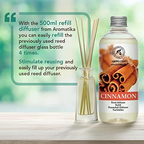Cinnamon Reed Diffuser Refill 17 Oz Natural Essential Oil