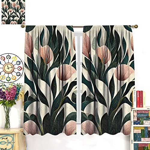 JESTRONRY Abstract Floral Curtains for Living Room Bedroom