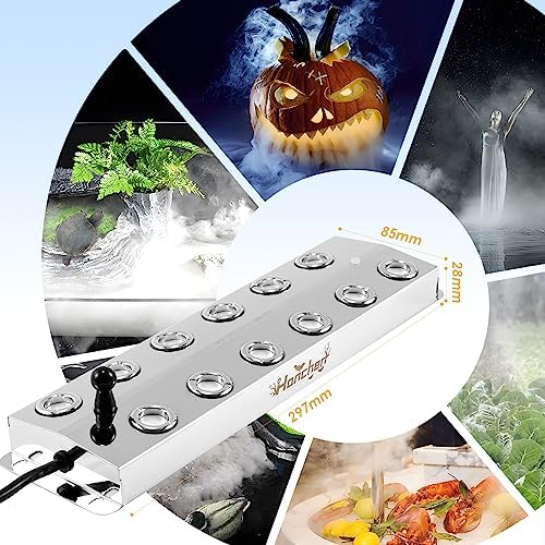 Hanchen 12 Head Ultrasonic Mist Maker for Halloween Decorations