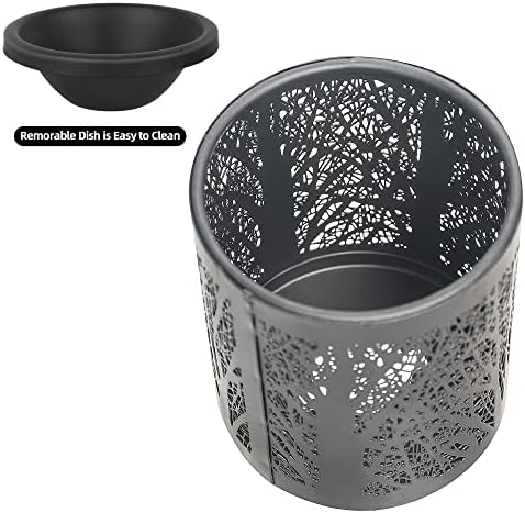 Inrorans Wall Plug-in Wax Warmer with Black Forest Tree Pattern