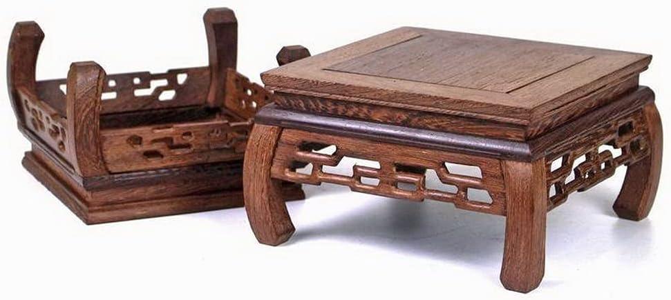 Oriental Furniture Rosewood Solid Wood Pedestal Display Stand