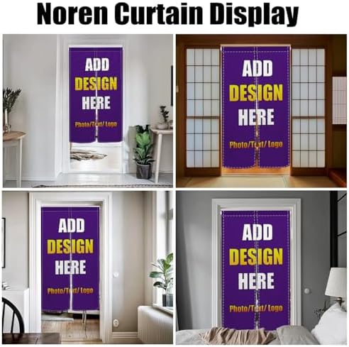 Customize Noren Curtain with Personalized Photo and Logo