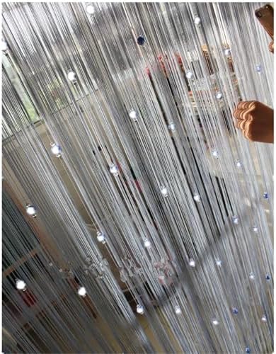 Blue String Curtains 100x275cm Porch Room Divider