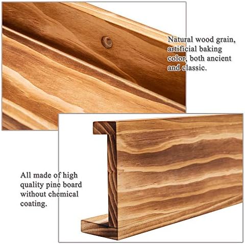 AZSKY Rustic Floating Shelves Set of 2 for Wall Display