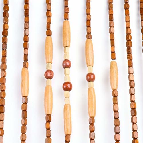 Wooden Bead Curtain 32 Lines for Living Room and Bedroom