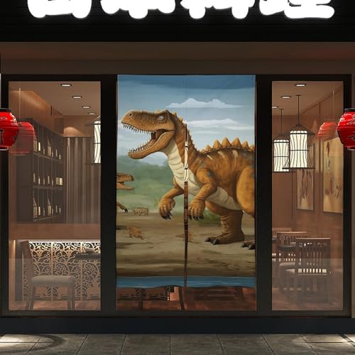 Jurassic Dinosaur Door Curtain 57x17 Inches