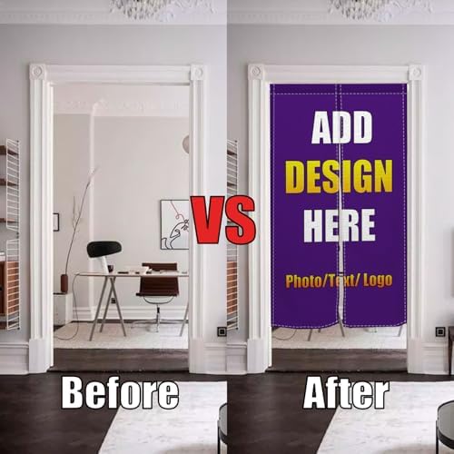 Customize Noren Curtain with Personalized Photo and Logo