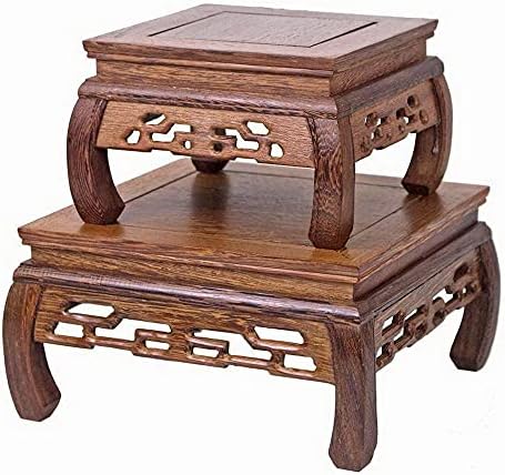 Oriental Furniture Rosewood Solid Wood Pedestal Display Stand