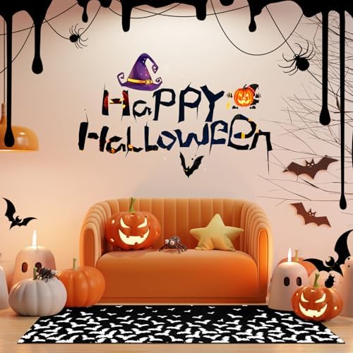 ASPMIZ Halloween Runner Rug Non Slip for Hallways