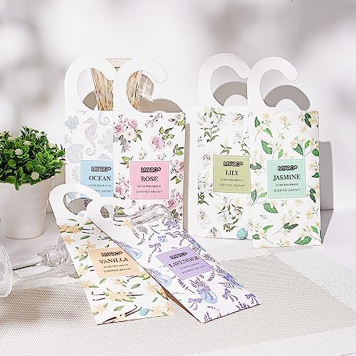 MYARO 12 Pack Scented Sachets for Drawers Closets
