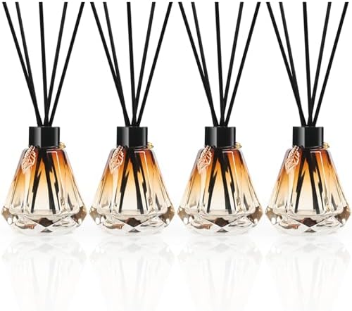 TRIFOLIC Reed Diffuser Set 4 Bottles 20 Sticks