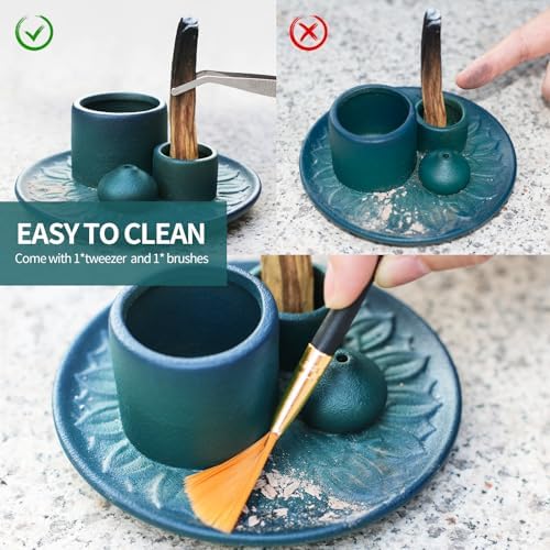 Palo Santo Sticks Holder - Blue Ceramic Incense Burner