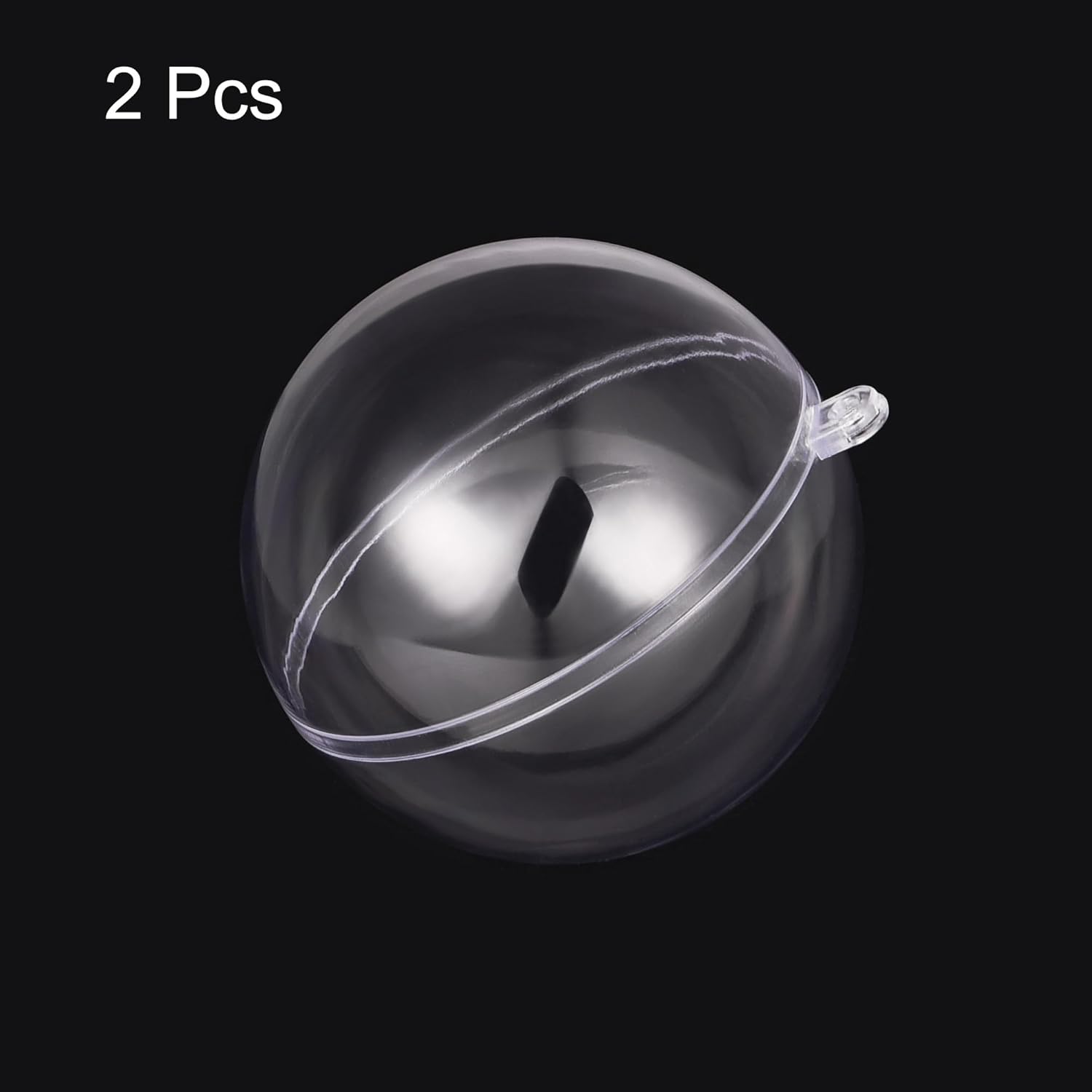 Uxcell 2pcs 5 12 Inch Clear Plastic Ornaments Ball
