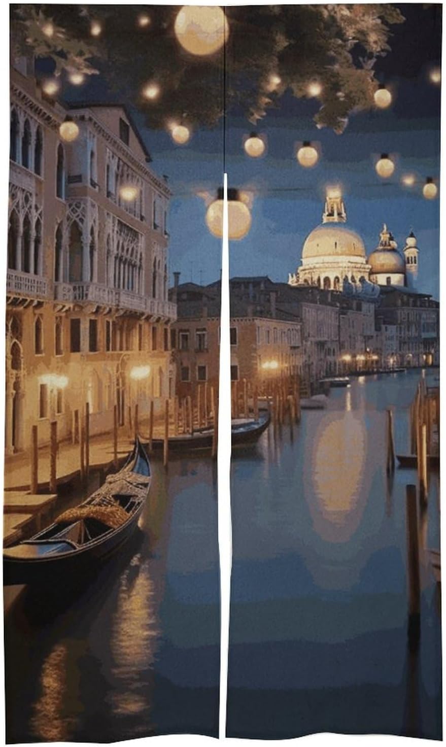 Beautiful Venice Night Door Curtain Panel 17x57 Inch