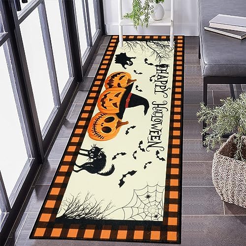 Pauwer Halloween Decorations Runner Rug 2x6