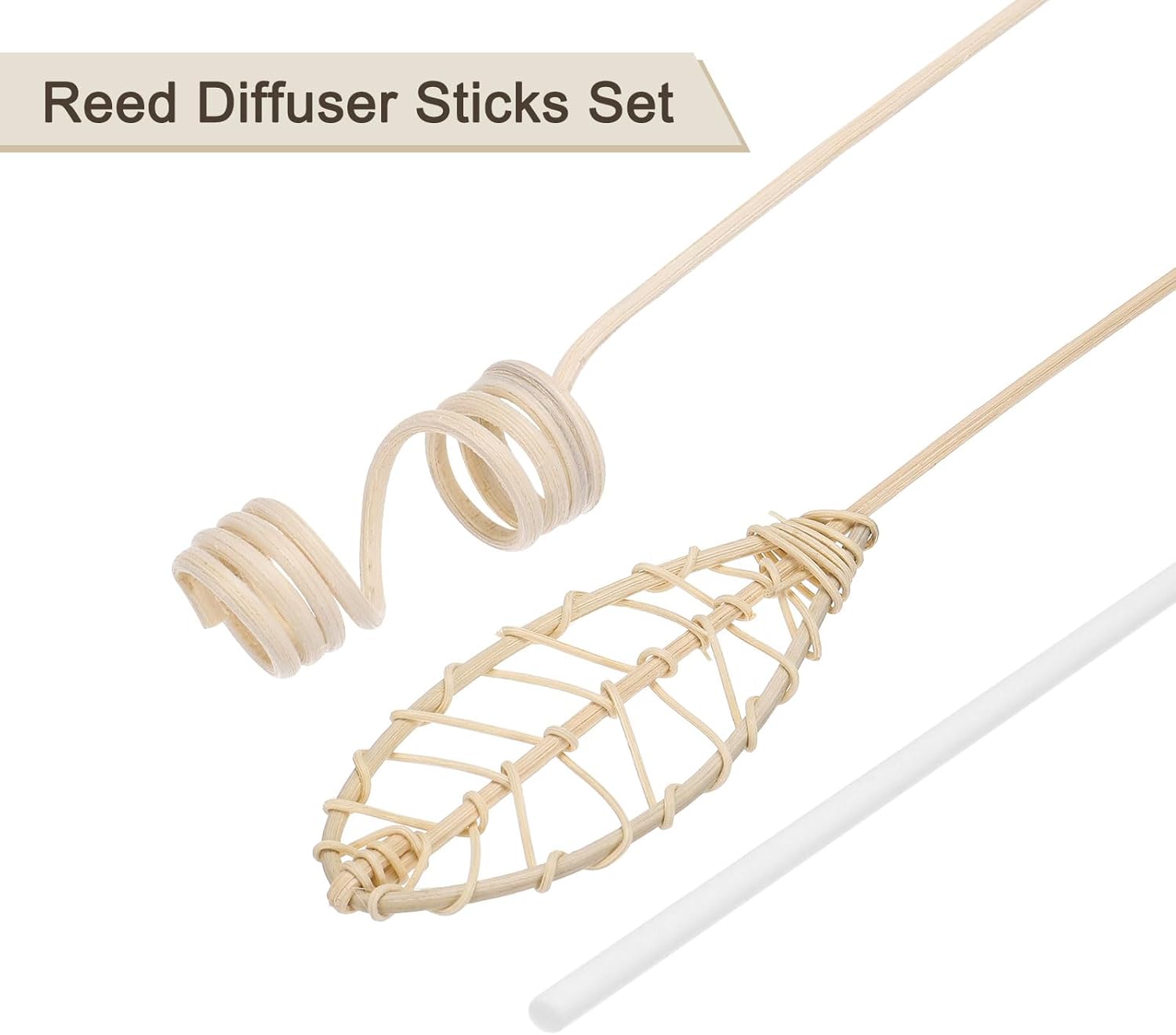 Uxcell 43Pcs Reed Diffuser Sticks Set - White