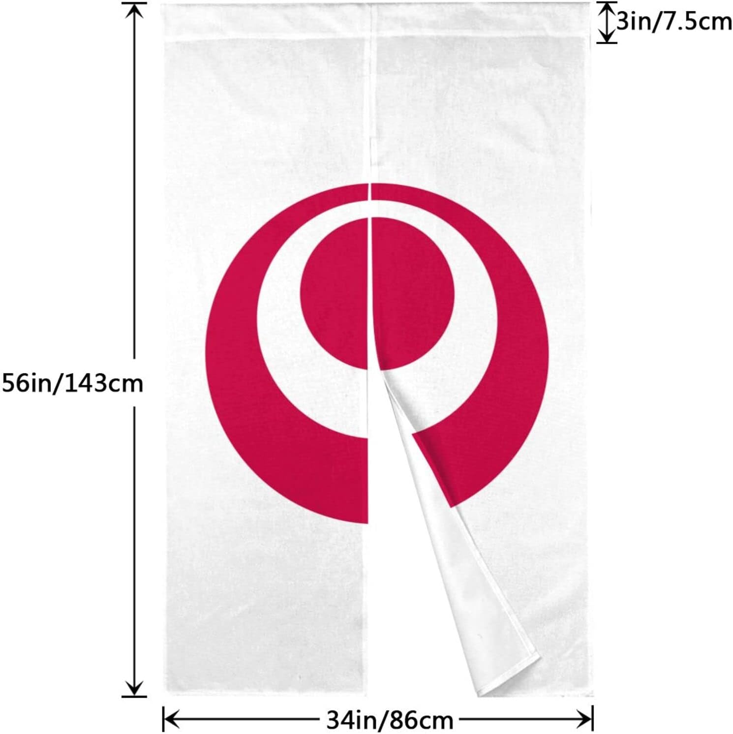 Okinawa Prefecture Flag Curtains for Doorways 34x56in