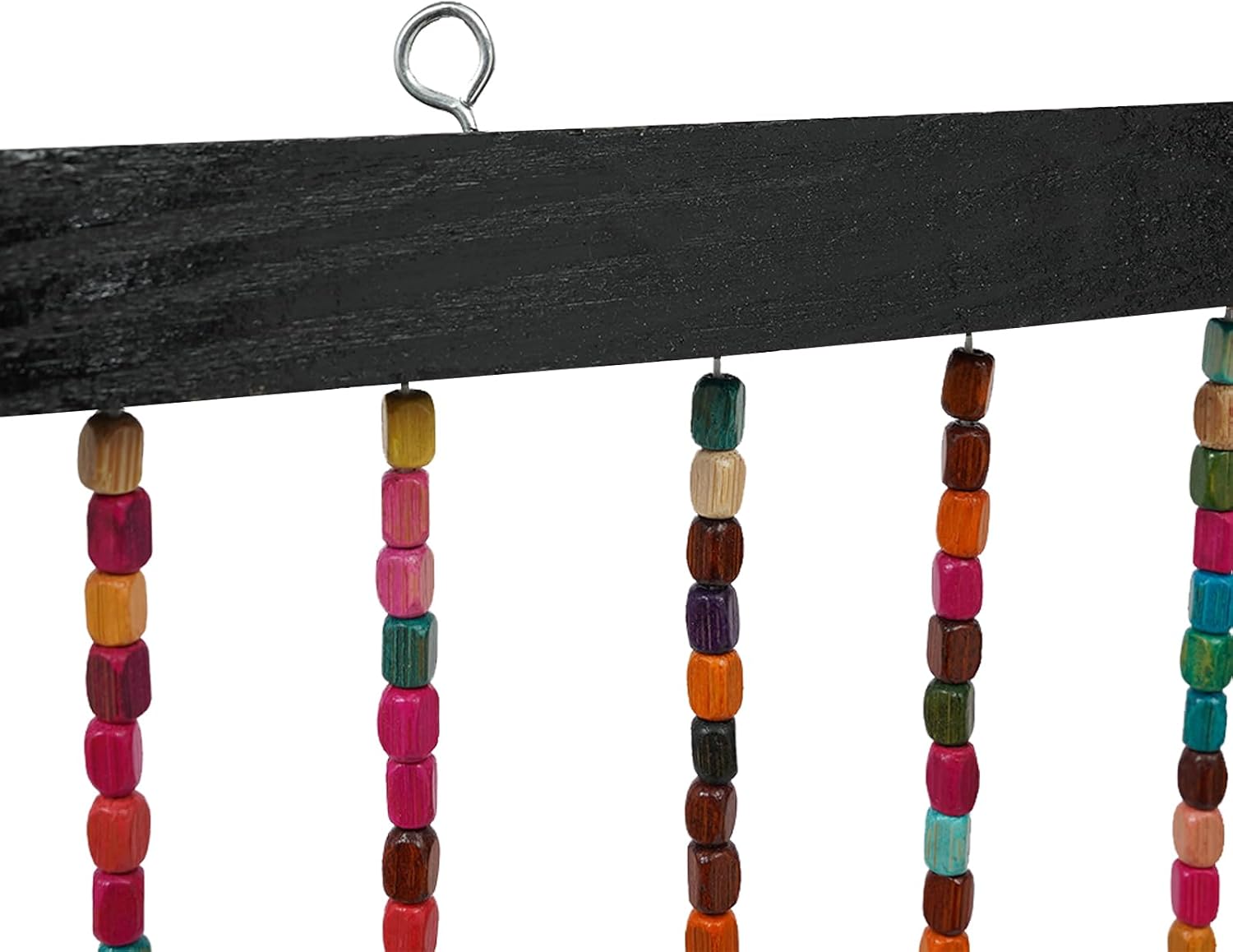 Eapmic Wood Bamboo Beaded Curtain Panels