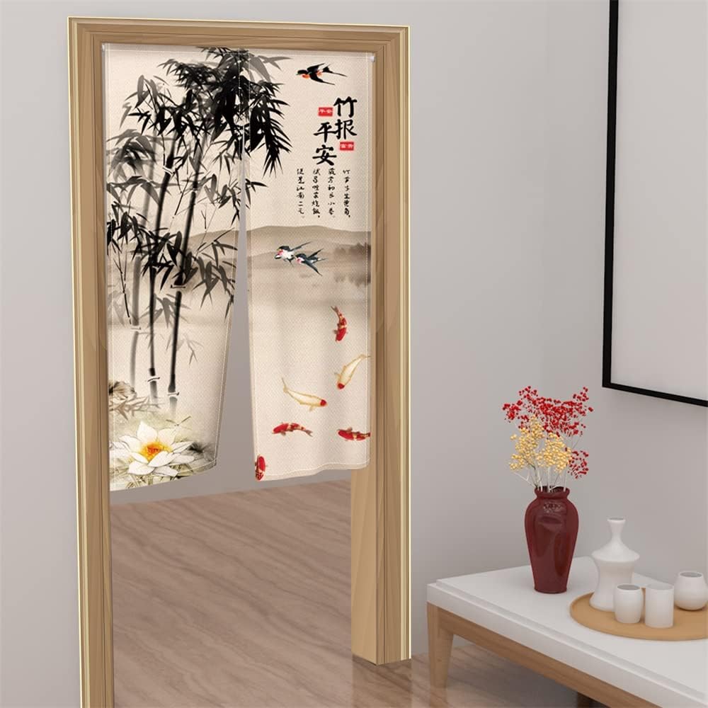 ChloropLastid Traditional Painting Doorway Curtain