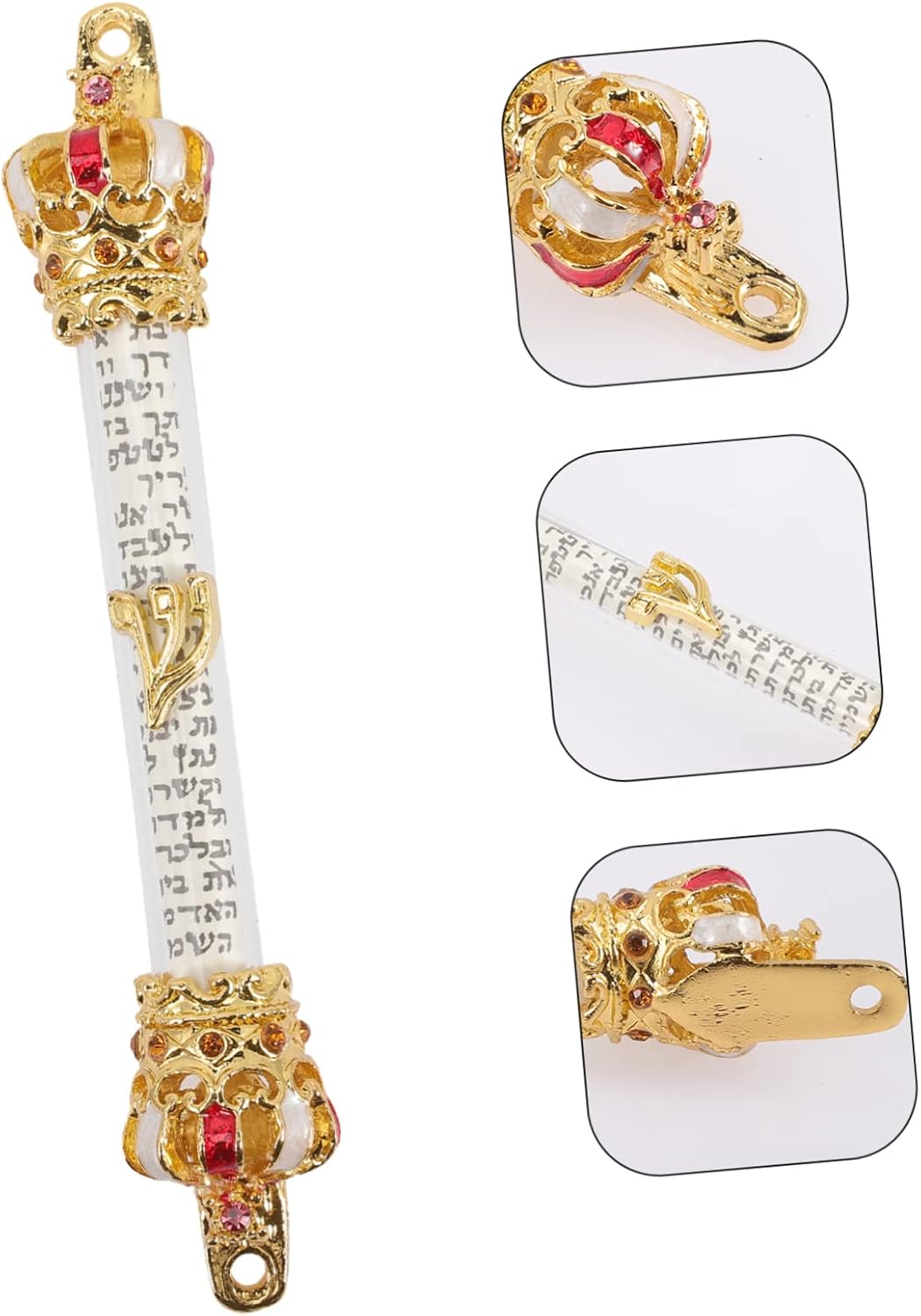 Metal Mezuzah Door Crown for Home Blessing Memorial