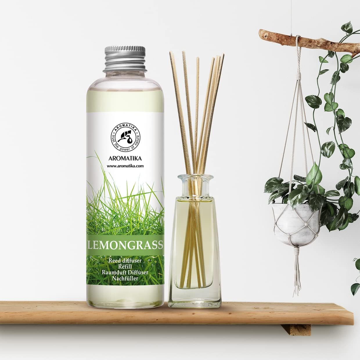 Lemongrass Reed Diffuser Refill - 68 Fl Oz Natural Essential Oil
