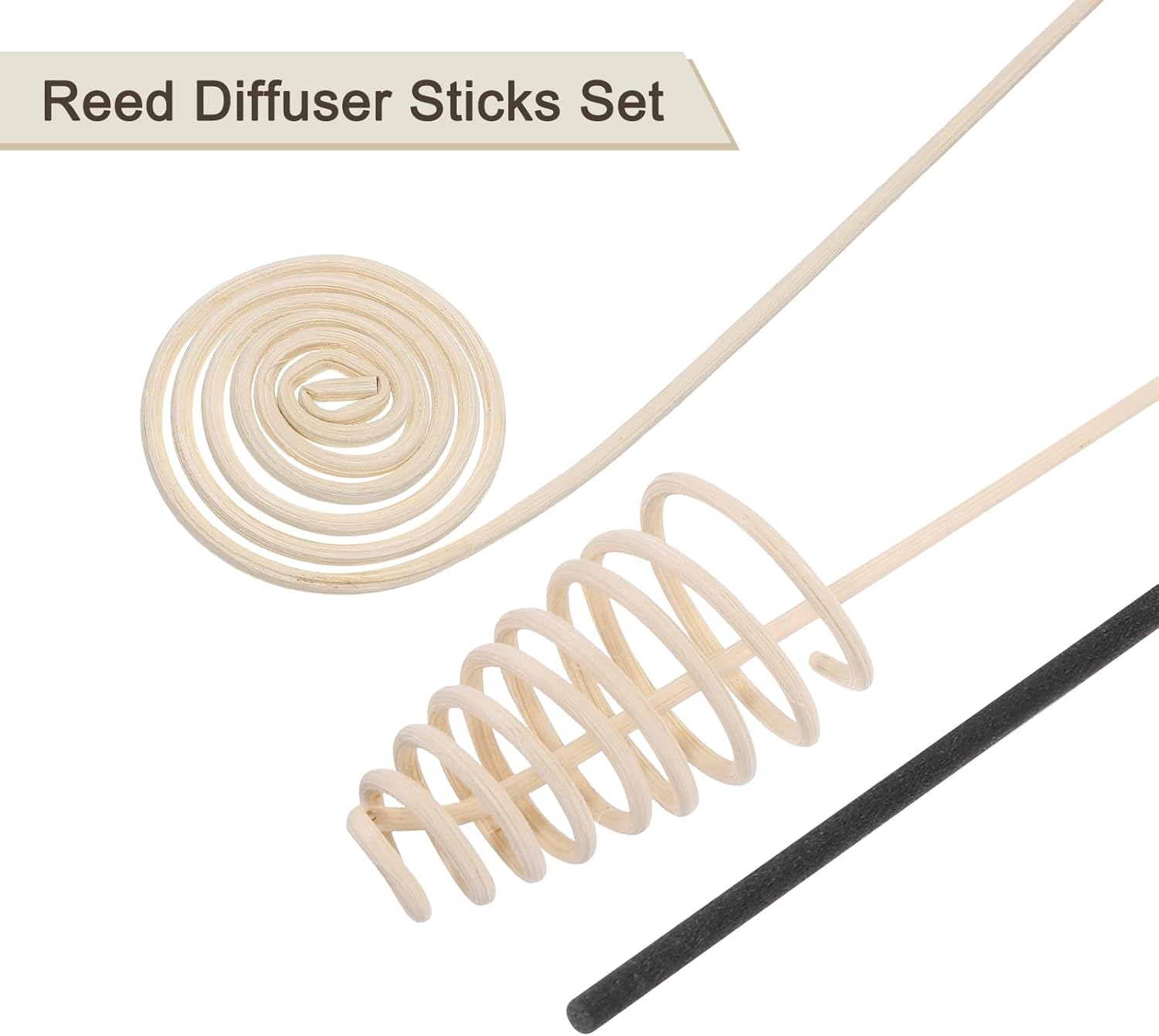 Uxcell 43Pcs Reed Diffuser Sticks Set Black