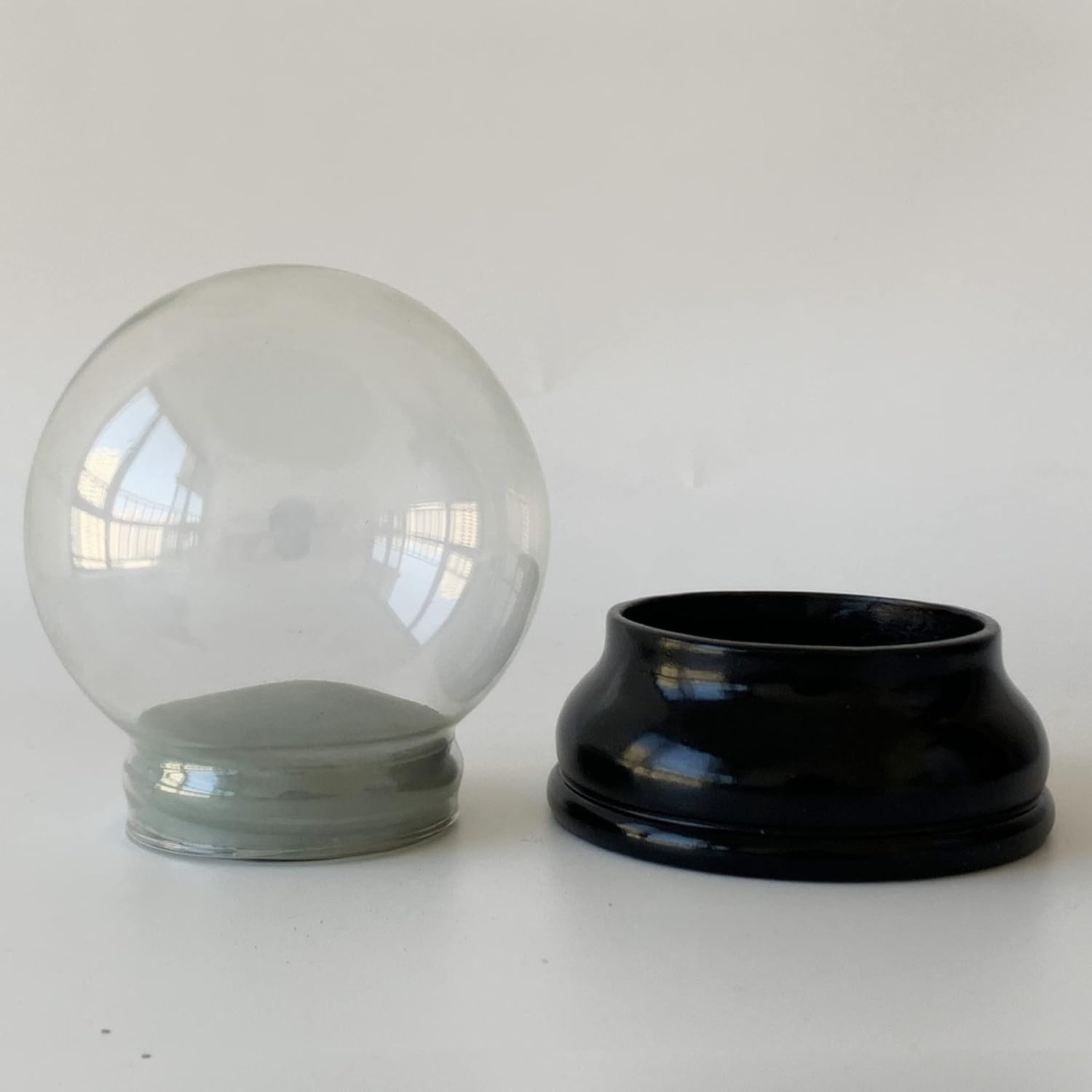 Clear DIY Snow Globe Kit with Resin Base - 39 Inch Diameter